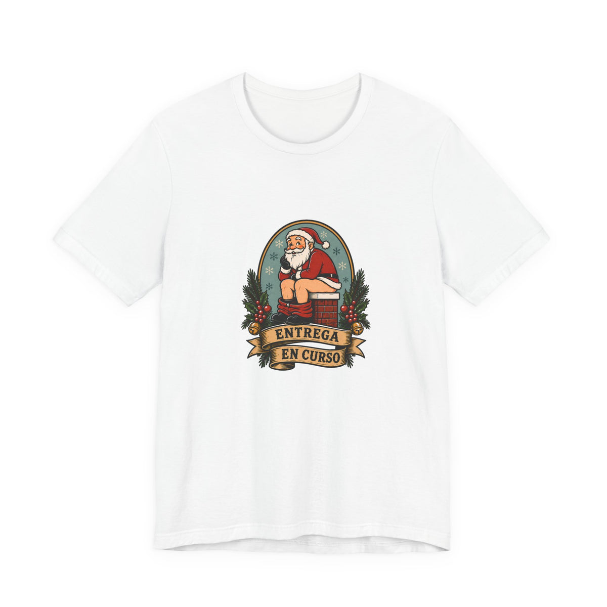 Entrega en curso - Camiseta divertida de Papá Noel