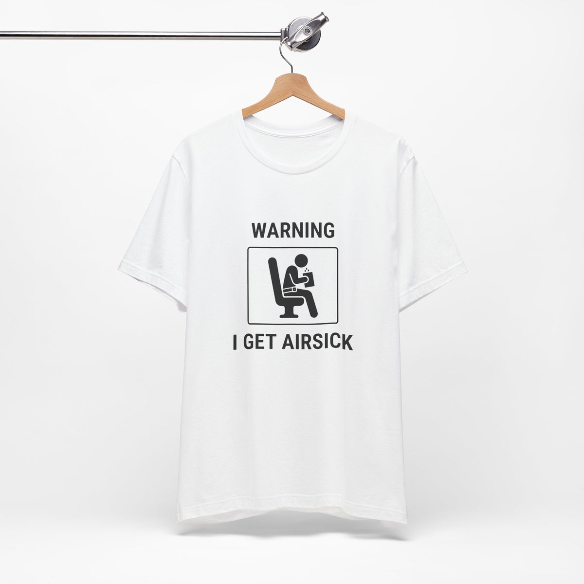 Warning I Get Airsick - Camiseta divertida de viaje