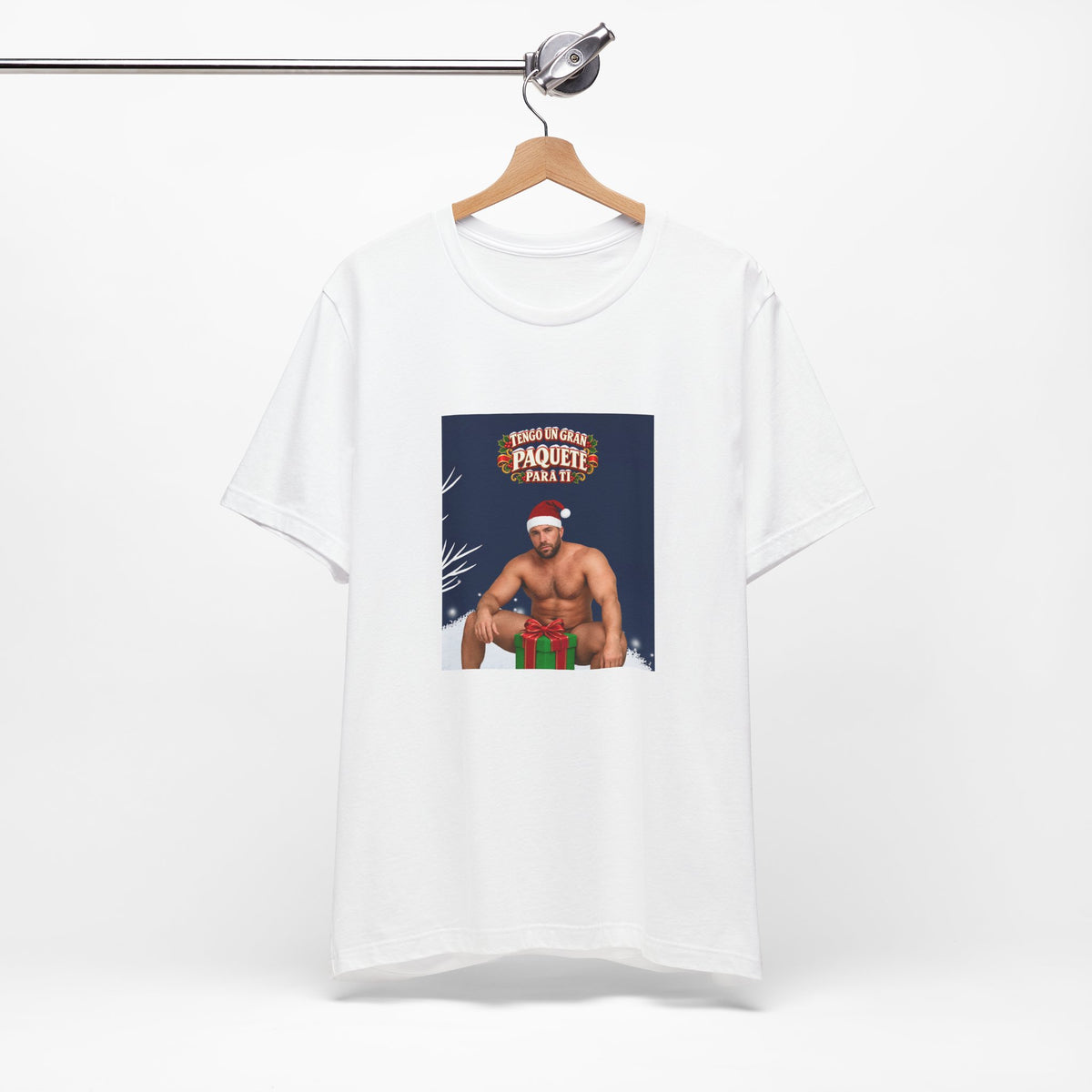 Tengo un gran paquete para ti - Camiseta divertida de Papá Noel