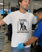 Cacheo autorizado - Camiseta divertida de control de seguridad
