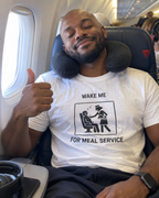 Wake Me for Meal Service - Camiseta divertida de viaje