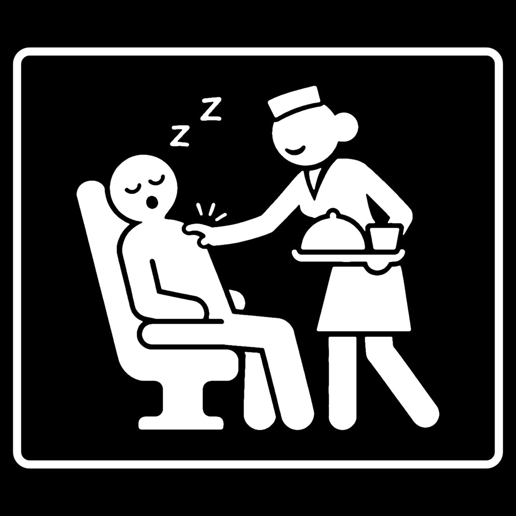 Wake Me for Meal Service - Hoodie divertido de viaje