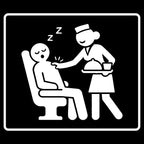 Wake Me for Meal Service - Hoodie divertido de viaje
