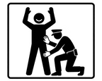 Cacheo autorizado - Camiseta divertida de control de seguridad