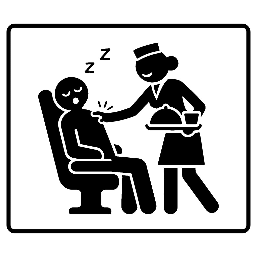 Wake Me for Meal Service - Camiseta divertida de viaje