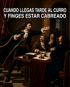 Cuando llegas tarde al curro y finges estar cabreado - Camiseta divertida
