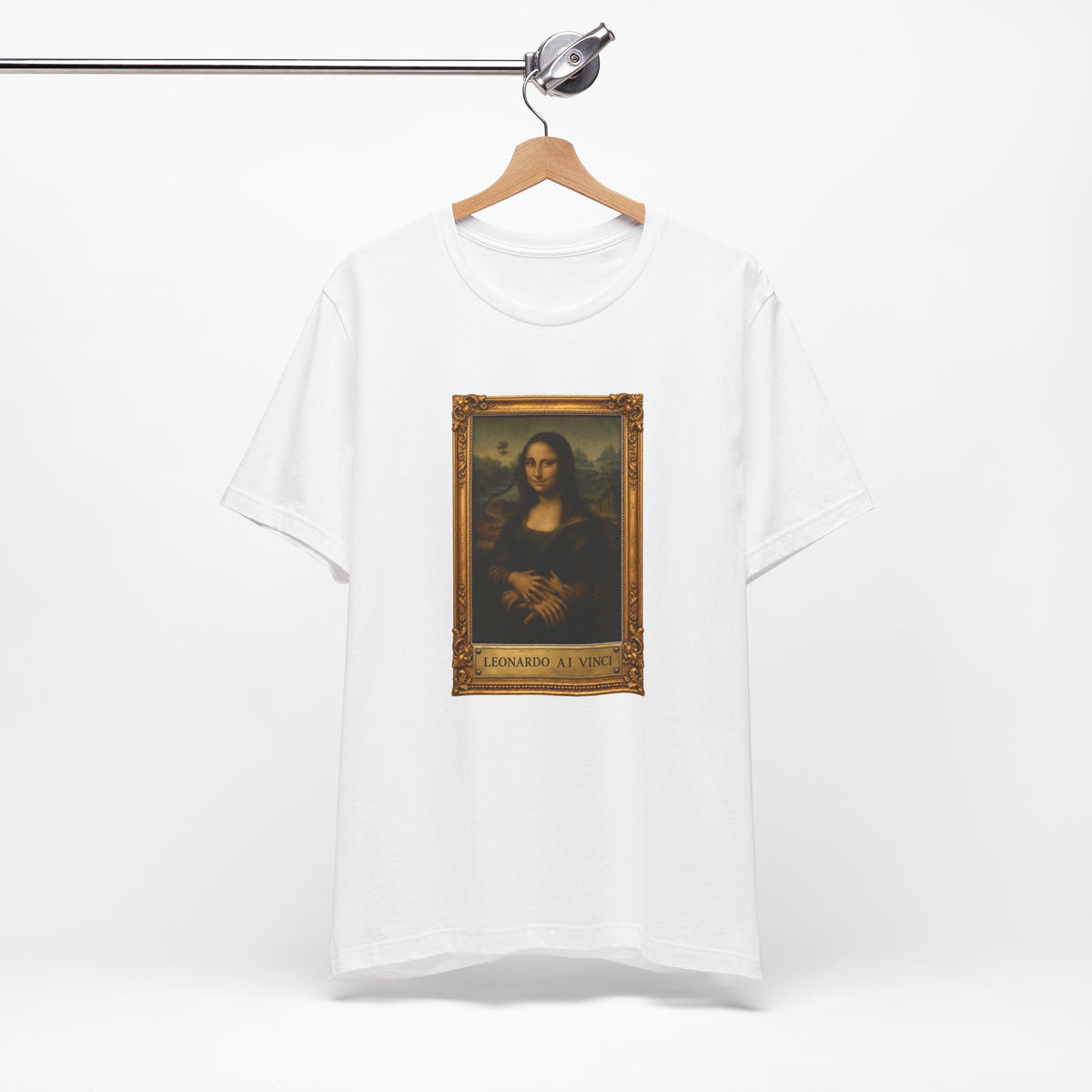 Leonardo A.I. Vinci - Camiseta divertida de la Mona Lisa