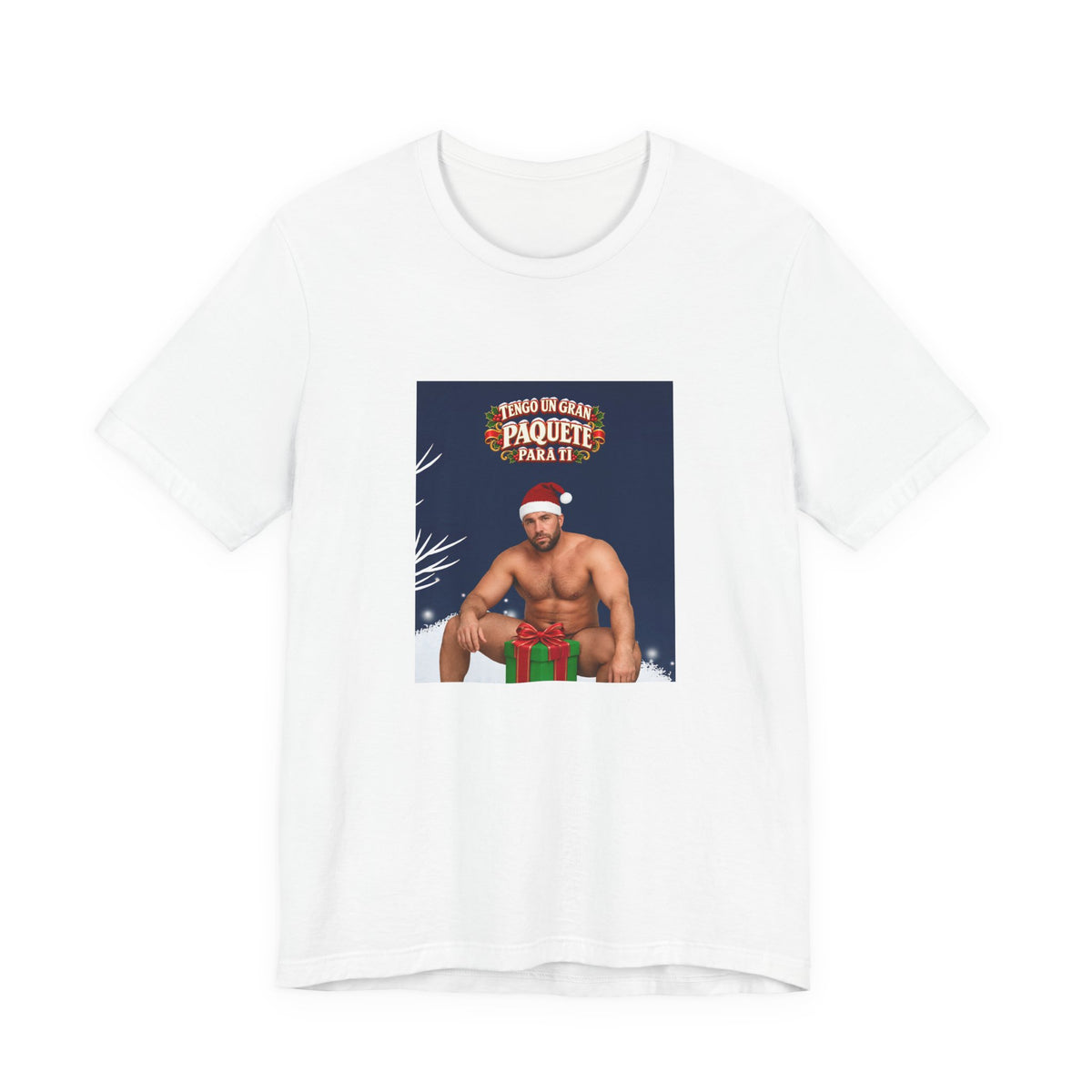 Tengo un gran paquete para ti - Camiseta divertida de Papá Noel