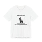 Nervous Flyer Please Hold My Hand - Camiseta divertida de viaje