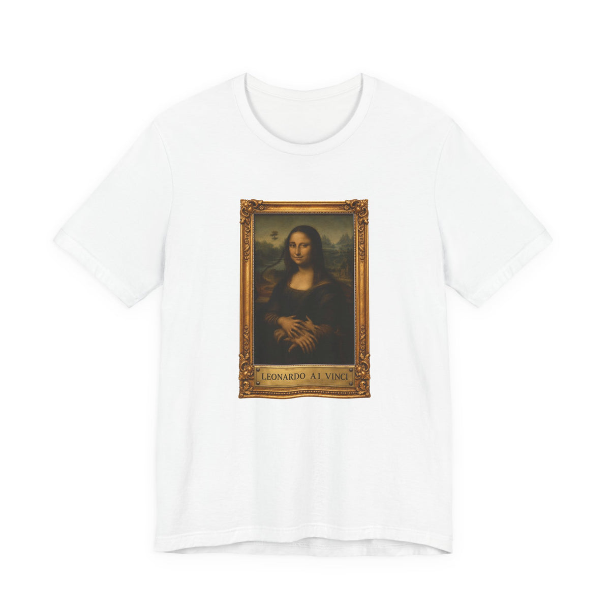 Leonardo A.I. Vinci - Camiseta divertida de la Mona Lisa