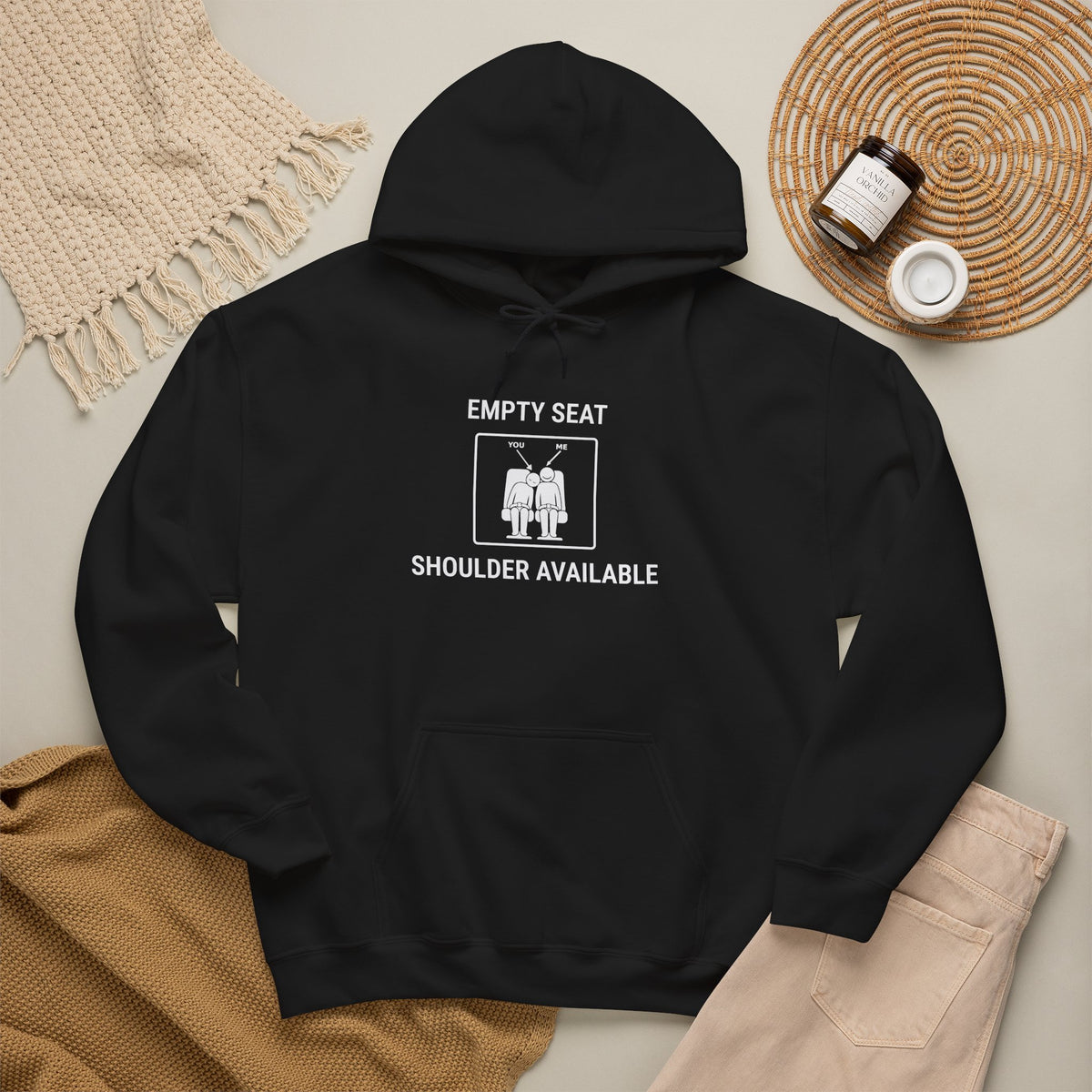 Empty Seat Shoulder Available - Hoodie divertido de viaje