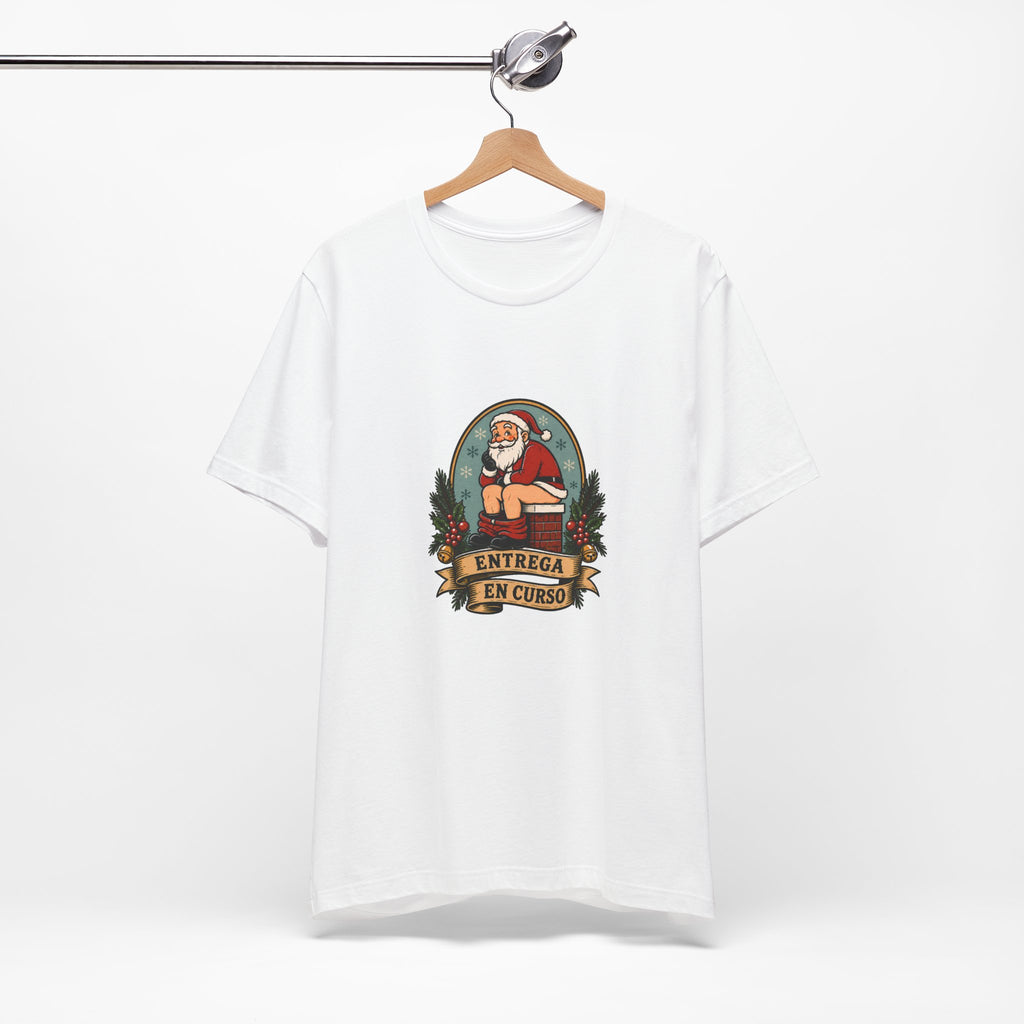 Entrega en curso - Camiseta divertida de Papá Noel